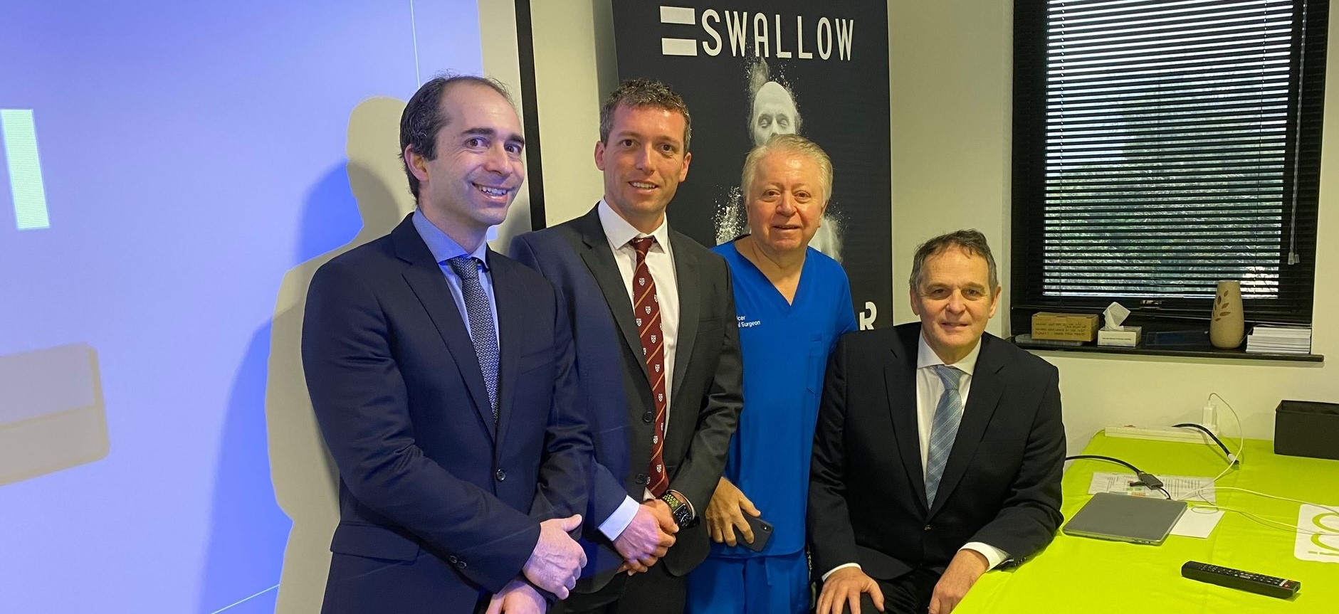 Dr Peter Fairbairn, Dr Minas Leventis and Dr Andrew Fish atending EthOss Masterclass