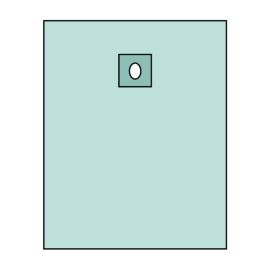 Absorbent/Waterproof Drape 100x150 cm with Adhesive Opening
