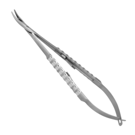 Devemed Barraquer 0.8 mm Micro Needle Holders, Curved - D1086-31 F