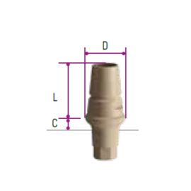 C-TECH Temporary PEEK ø4.5 Abutments