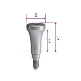 C-TECH Aesthetic Line Titanium Healing Abutment H5
