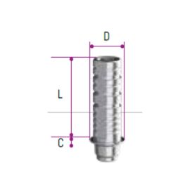 C-TECH Aesthetic Line Rotating Ti Base