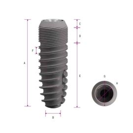 C-TECH Aesthetic Line Implant ø4.3