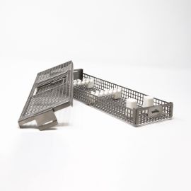 Surgical Instrument Cassette with Teflon Inserts - 6 Instruments