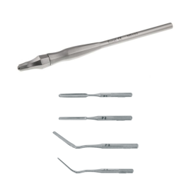 Periotome handle with P1, P2, P3 and P4