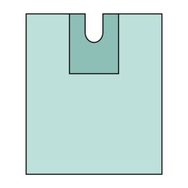 Omnia Split Drape with Adhesive, 100 x 150 cm