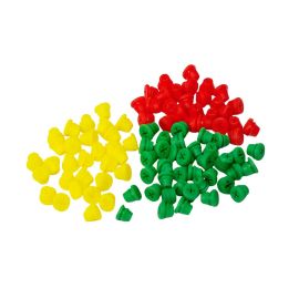 Small group of multicoloured rubber holders for Nichrominox Bur holders