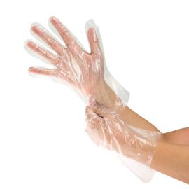 Ansell Handsafe Clear Co-Polymer Powder Free Sterile Gloves Large Single Pair