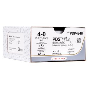 Ethicon PDS Plus 4/0 Sutures, Ref: PDP494H