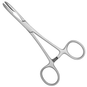 Devemed Dressing forcep "Gross-Maier" 14 cm curved, with ratchet
