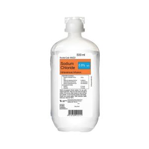 Fresenius Kabipac Sterile Saline Sodium Chloride 0.9%, 500 ml Bottle 