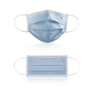 Type IIR Fluid Resistant Surgical Face Mask with ear loop, box 50