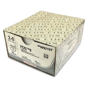 Ethicon PDS* II Suture 2/0 Monofilament, absorbable 35mm J Needle 70cm, pk 24