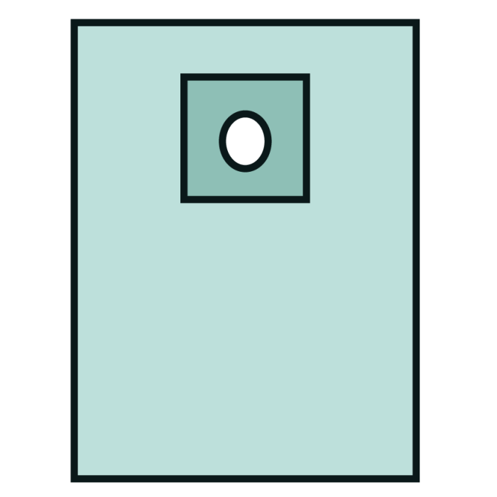 Non-Adhesive Aperture Drape 75 x 100cm