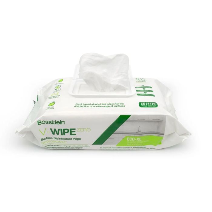 Bossklein ECO-XL wipes in use