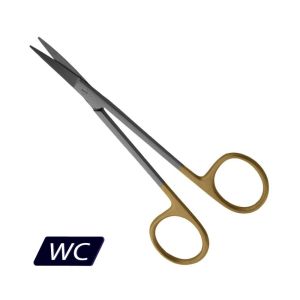 Devemed Iris Scissors, 11.5cm Curved, TC. Ref 1158-2