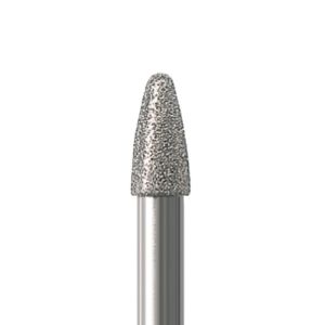 Edenta F972 Grenade Round Diamond Bur, FGL, 2.0 mm. Close up