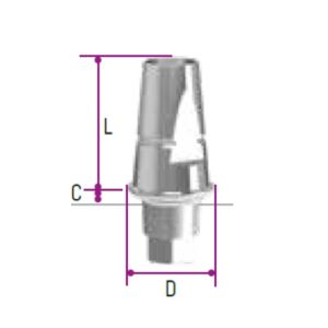 Aesthetic Line Implants, CEC Titanium, ø4.5 Abutment