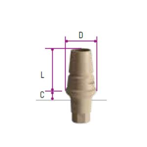 Temporary PEEK ø4.5 Abutments