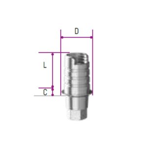 Non rotating CEC titanium bases