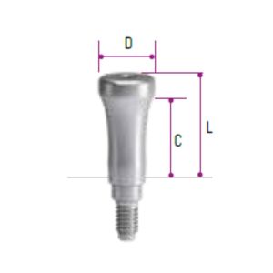 EL CEC Titanium Healing Abutments ø4.5