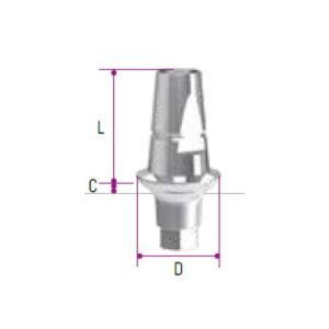 EL CEC Titanium ø5.5 Abutments