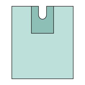 Omnia Split Drape with Adhesive, 100 x 150 cm