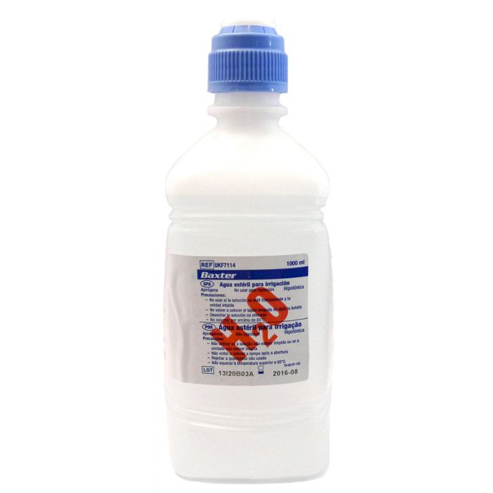 Baxter Sterile Water, 1000ml Bottle. Ref UKF7114 Swallow Dental
