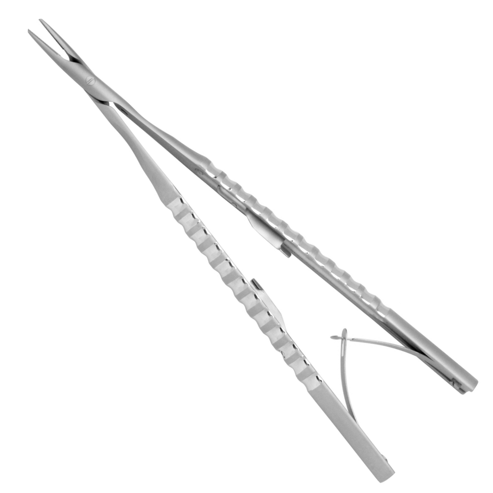 thumbnail image 2 of Cynamed Premium German Castroviejo Micro Needle Holder - Curved - Surgical Dental Instrument 2 of 3